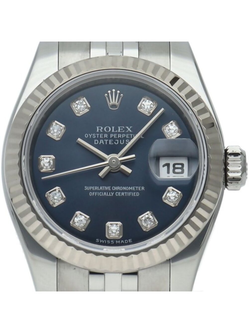 Rolex Datejust 26 Watch Jubilee Diamond 18k White Gold SS